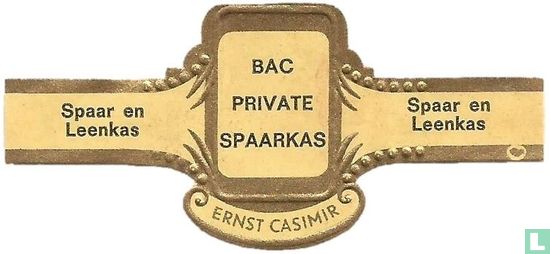 BAC Private Spaarkas - Spaar en Leenkas - Spaar en Leenkas - Image 1
