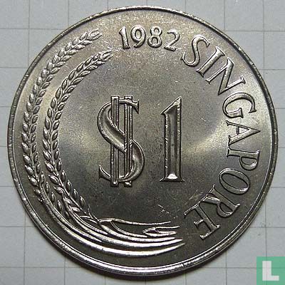 Singapour 1 dollar 1982 - Image 1