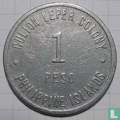 Île Culion 1 peso 1920 (chiffres étroits) - Image 2