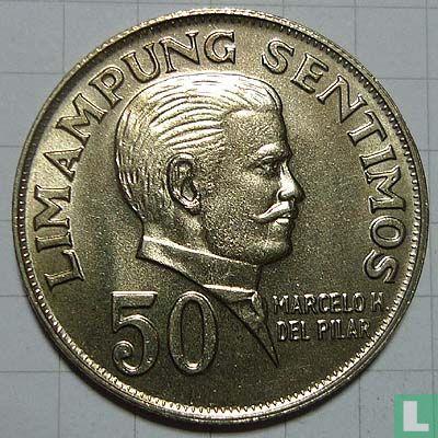 Philippines 50 sentimos 1972 (flat 2) - Image 2