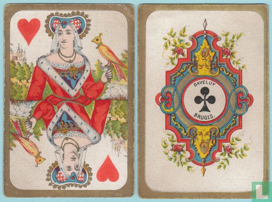 Daveluy, Brugge, 52 Speelkaarten, Playing Cards, 1875 - Bild 1