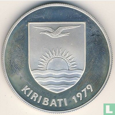 Kiribati 5 dollars 1979 (PROOF) "Independence" - Image 1