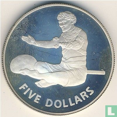 Kiribati 5 dollars 1979 (BE) "Independence" - Image 2