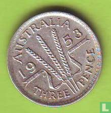 Australia 3 pence 1953 - Image 1