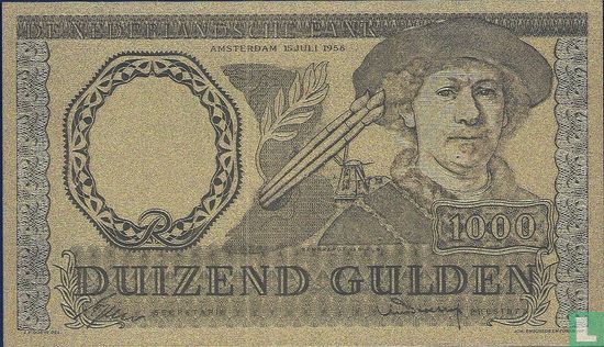 Niederlande 1000 Gulden Replica - Bild 1