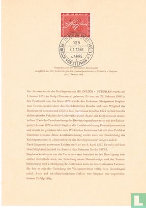 125. Geburtstag Heinrich v. Stephan - Bild 1