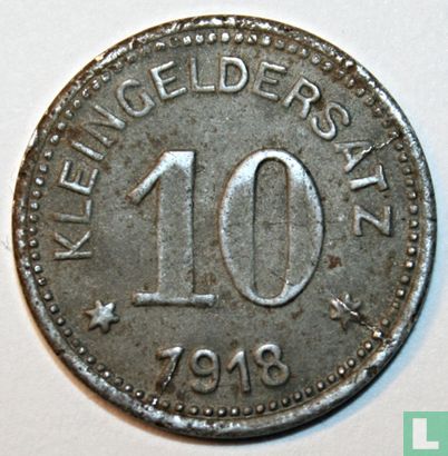Querfurt 10 pfennig 1918 - Afbeelding 1