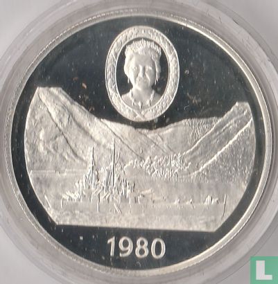 Sint-Helena 25 pence 1980 (PROOF) "80th birthday of Queen Mother" - Afbeelding 1