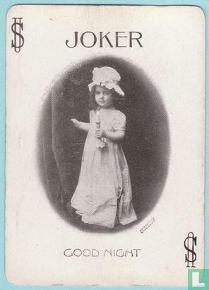 Joker USA 9, Souvenir, Good Night, Speelkaarten, Playing Cards, 1899 - Bild 1