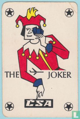 Joker, Czechoslovakia 2, CSA Airlines, Kolin, Speelkaarten, Playing Cards - Afbeelding 1