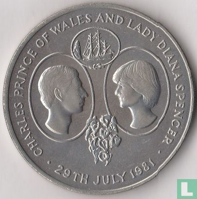 St. Helena 25 pence 1981 "Royal Wedding of Prince Charles and Lady Diana" - Image 1