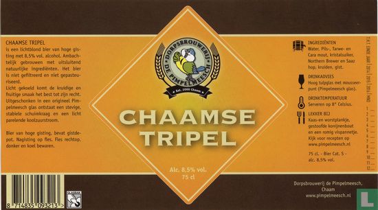 Chaamse Tripel (75cl)