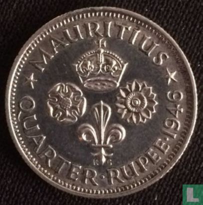 Mauritius ¼ rupee 1946 - Image 1