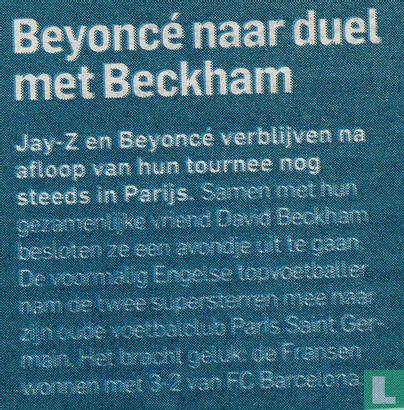 Beyoncé naar duel met Beckham