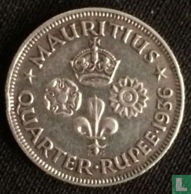 Mauritius ¼ rupee 1936 - Image 1
