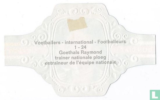 Goethals Raymond - trainer nationale ploeg) - Afbeelding 2