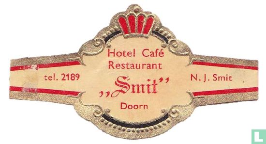 Hotel Café Restaurant "Smit" Doorn - tel. 2189 - N. J. Smit - Afbeelding 1
