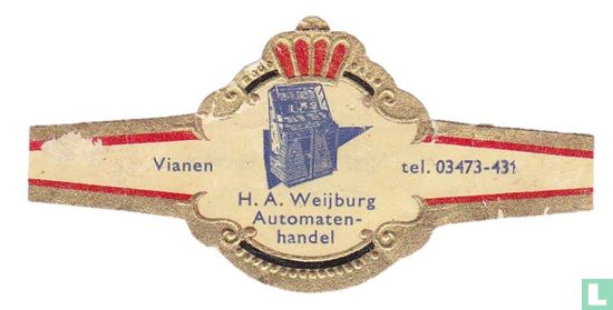 H.A. Weijburg Automaten-handel - Vianen - tel. 03473-431 - Image 1