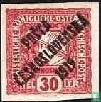 Oostenrijkse krantenzegel met opdruk