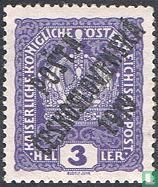 Österreichische Krone mit Aufdruck