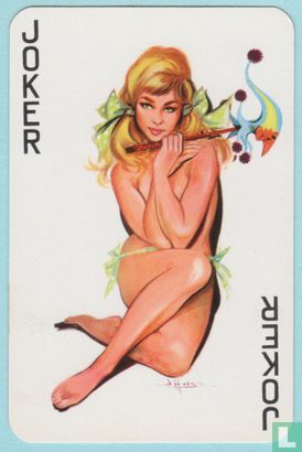 Joker, France, Pin-up, La vie Pariesienne by James Hodges, Speelkaarten, Playing Cards - Image 1