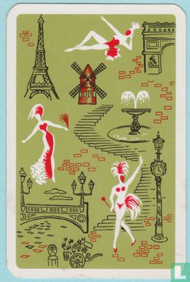 Joker, France, Pin-up, La vie Pariesienne by James Hodges, Speelkaarten, Playing Cards - Bild 2