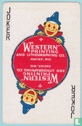 Joker USA 17, Western Printing & Lithographing Co., Racine, Wis., Speelkaarten, Playing Cards 1927 - Image 1