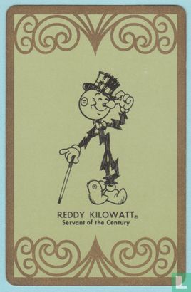 Joker USA 15.1, Reddy Kilowatt, Speelkaarten, Playing Cards 1937 - Image 2