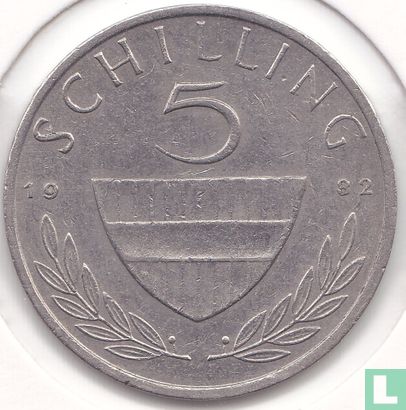 Austria 5 schilling 1982 - Image 1