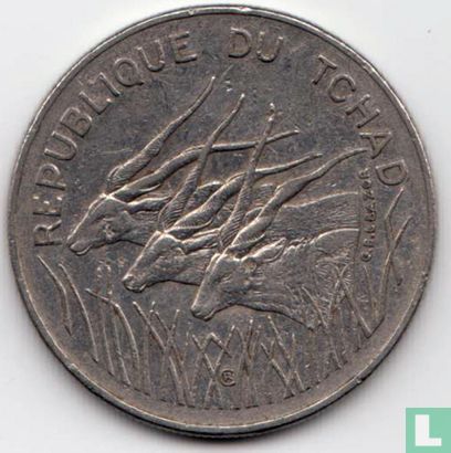 Chad 100 francs 1982 - Image 2