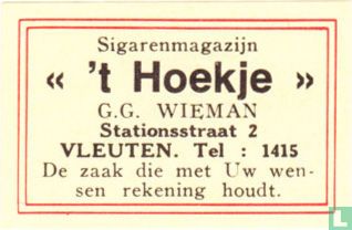 Sigarenmagazijn 't Hoekje - G.G. Wieman