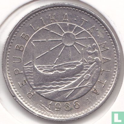 Malte 5 cents 1986 - Image 1