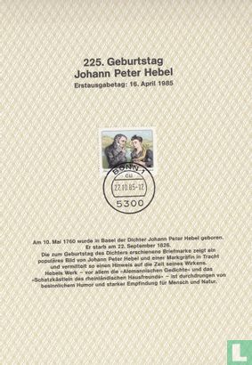Hebel, Johann Peter 225 years