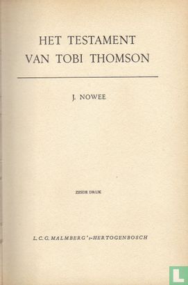 Het testament van Tobi Thomson - Afbeelding 3