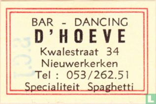 Bar - Dancing D'Hoeve