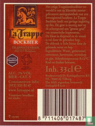 La Trappe Bockbier (33cl) - Bild 2