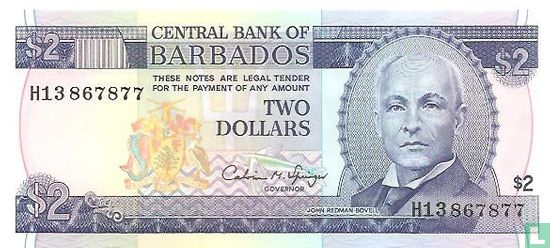 Barbados dollar 2 - Image 1