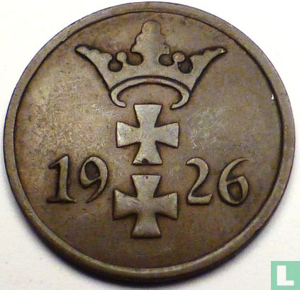 Danzig 1 pfennig 1926 - Afbeelding 1