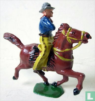 Cowboy te paard met lasso - Afbeelding 2