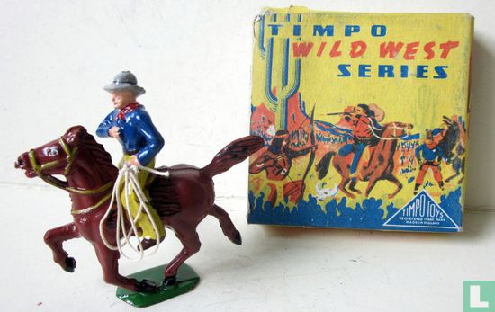 Cowboy à cheval avec le lasso - Image 3
