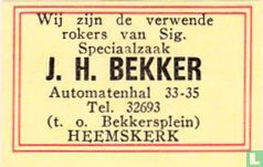 Sigaren Speciaalzaak J. H. Bekker