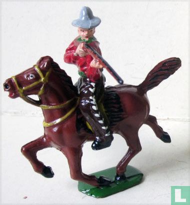 Mounted cowboy (firing rifle) - Afbeelding 1