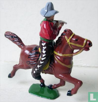 Mounted cowboy (firing rifle) - Afbeelding 2