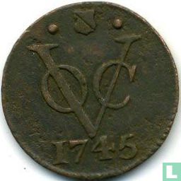 VOC 1 duit 1745 (Utrecht) - Afbeelding 1