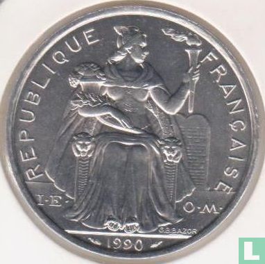 Nieuw-Caledonië 5 francs 1990 - Afbeelding 1