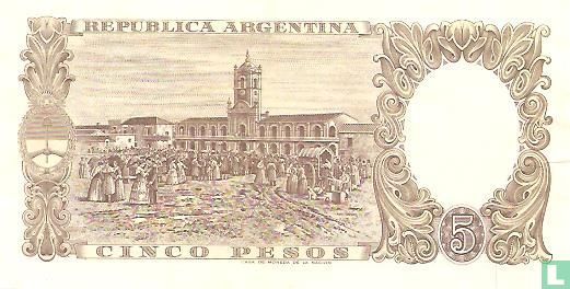 Argentinien 5 Pesos - Bild 2