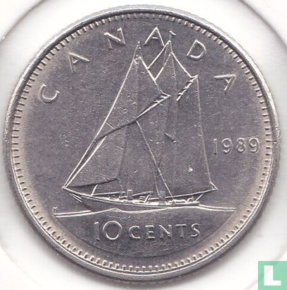 Canada 10 cents 1989 - Image 1