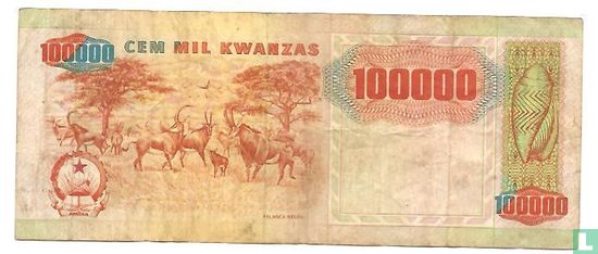 Angola 100,000 Kwanzas 1991 - Image 2