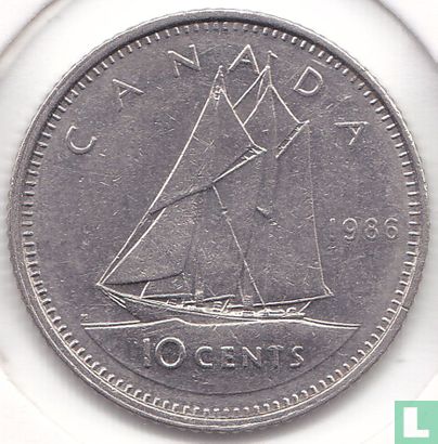 Kanada 10 Cent 1986 - Bild 1