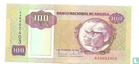 Angola 100 Kwanzas 1991 - Afbeelding 1